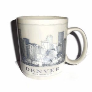 Starbucks City Mug Coffee Denver 2008 18 oz